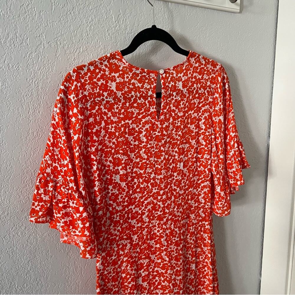 Anthropologie Ranna Gill Midtown Embroidered Ruffle Mini Dress - Picture 6 of 6